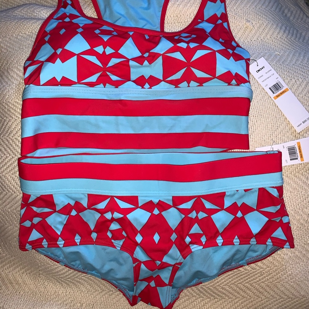 DKNY 2 Piece Bathing Suit Set NWT Women’s size Small.